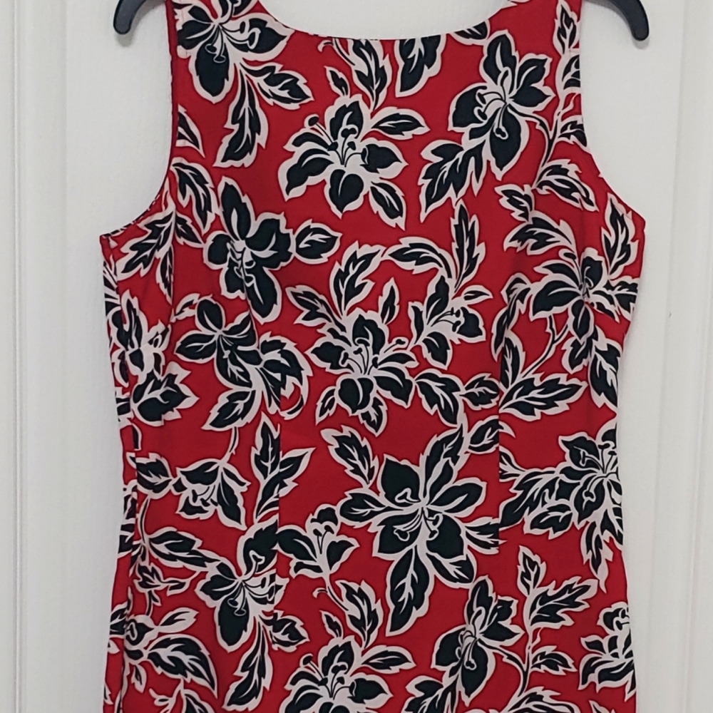 Sag Harbor Floral Sleeveless Shift Dress